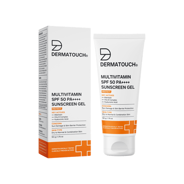 Dermatouch Multivitamin Sunscreen Gel (SPF 50+ PA++++)
