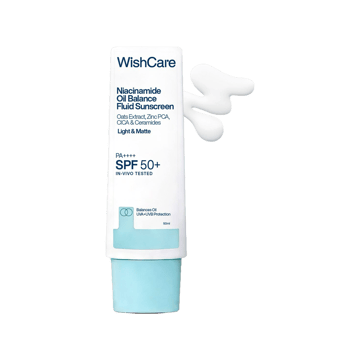 WishCare Fluid Sunscreen - Niacinamide Oil Balance (SPF 50 PA++++)