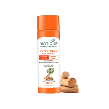 Biotique Sun Shield Sandalwood Sunscreen (SPF 50+)