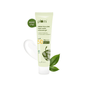 Plum Green Tea & Zinc Super-Matte Sunscreen Gel (SPF 50 PA++++)