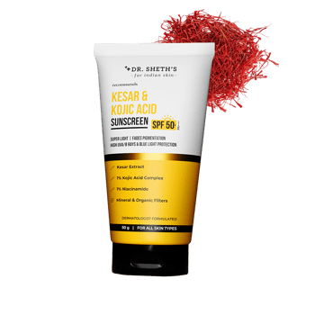 Dr. Sheth's Kesar & Kojic Acid Sunscreen (SPF 50+ PA++++)