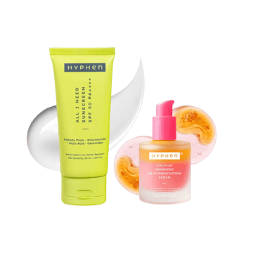 Hyphen Dual-Phase Advanced De-Pigmentation Face Serum +  All I Need Sunscreen (SPF 50 PA++++) Combo