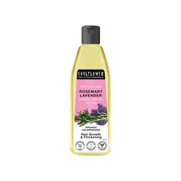 Soulflower Rosemary Lavender Hair Oil for Hair Growth