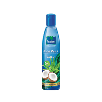 Parachute Advansed Aloe Vera Enriched Coconut Hair Oil Gold 5X Aloe Vera