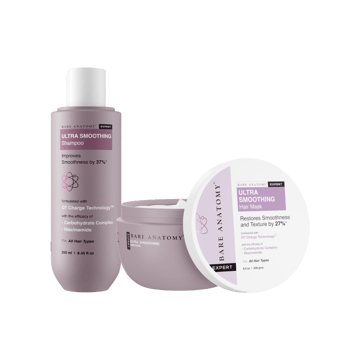 Bare Anatomy Ultra Smoothing Hair Mask +  Ultra Smoothing Shampoo Combo