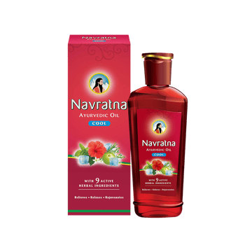 Navratna Ayurvedic Cool Hair Oil for Instant Relief