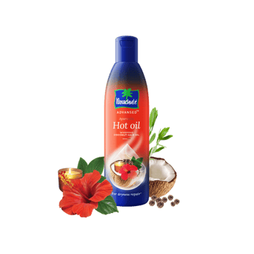 Parachute Advansed Ayurvedic Hot Oil, Warming Coconut Hair Oil 400 ml + 90 ml - Free 90 ml Pack