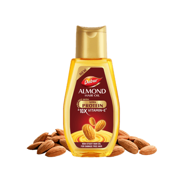 Dabur Almond Hair Oil - Keratin & 10X Vitamin E