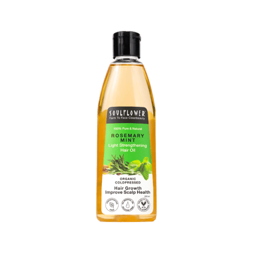 Soulflower Rosemary Mint Light Strengthening Hair Oil