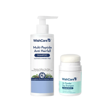 Wishcare WishCare Air Powder Dry Shampoo + WishCare Multi Peptide Anti Hairfall Shampoo Combo