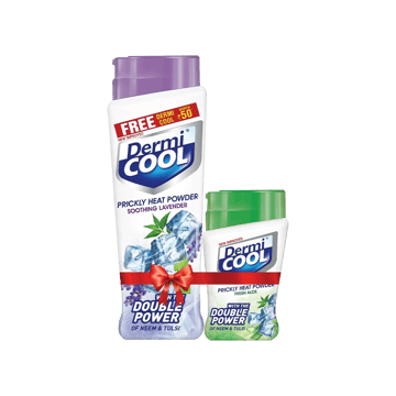 Dermicool Soothing Lavender Talcum Powder + Aloe Fresh Powder Free