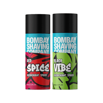 Bombay Shaving Company Men's Deodorant (Red Spice & Black Vibe)