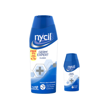 Nycil Germ Expert Classic Talcum Powder with Free 60 g Pack