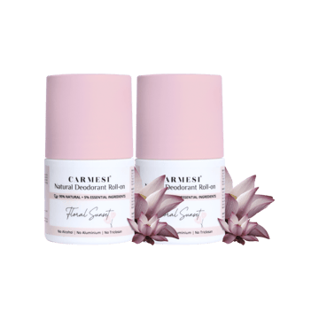 Carmesi Under Arm Roll-On (Floral Sunset) - Pack of 2