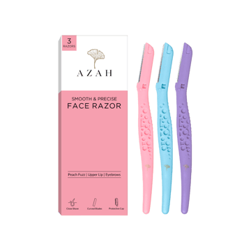 Azah Reusable Face Razor for Women with German Blade