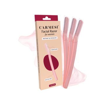 Carmesi Reusable Face Razor for Women (Pink)