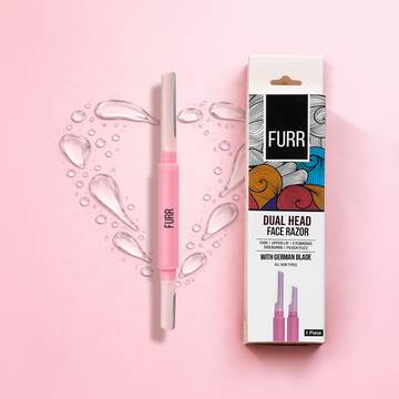 FURR Dual Head Face Razor for Women (Pink)