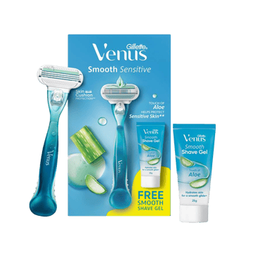 Gillette Venus Smooth Cartridge Women's Razor with Smooth Shave Gel