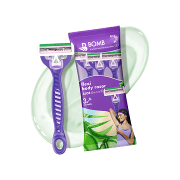 Bombae Vitamin E & Aloe Disposable Women's Razor - Pack of 3