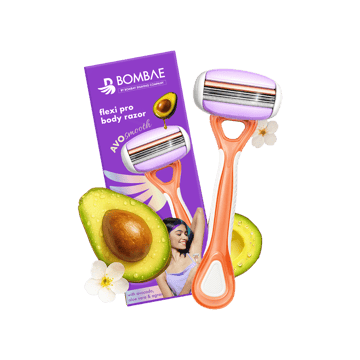 Bombae Flexi Pro Avosmooth Disposable Women's Razor (Violet)