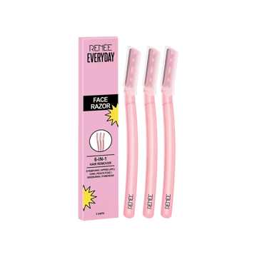 RENEE Everyday 6-in-1 Face Razor (Light Pink)