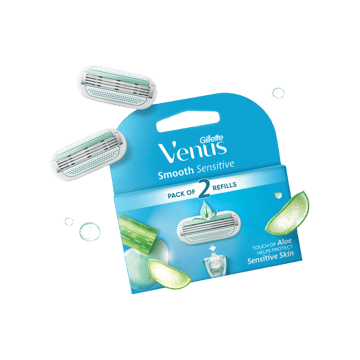 Gillette Venus Smooth Women Hair Removal Women's Razor Cartridge (Aloe Vera Glidestrip)