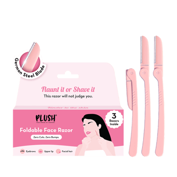 Plush Foldable Face Razor for Women