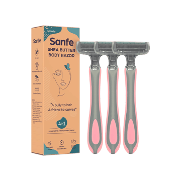 Sanfe Shea Butter Disposable Women's Razor for Hair Removal