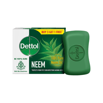 Dettol Neem Bathing Bar - Buy 3 Get 1 Free