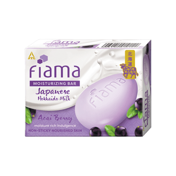 Fiama Moisturizing Soap Bars Japanese Hokkaido Milk & Acai Berry