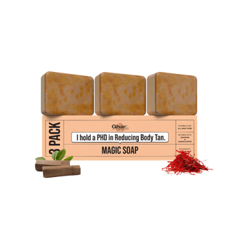 Ghar Soaps Sandalwood & Saffron Magic Soap (Pack of 3)