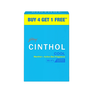 Cinthol Cool Bath Soap - Buy 4 Get 1 Free