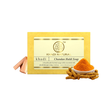 Khadi Natural Chandan Haldi Handmade Soap