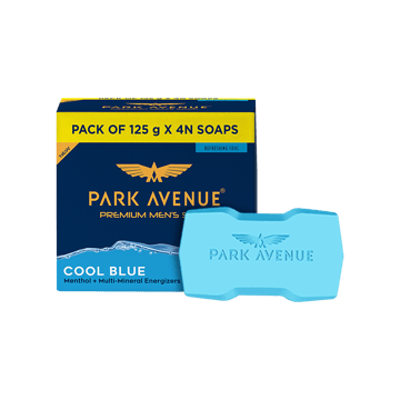 Park Avenue Cool Blue Men's Soap (Menthol + Multi Mineral Energizers)