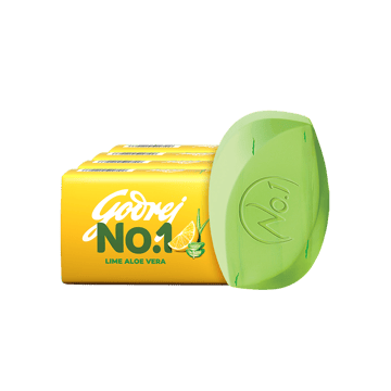 Godrej No.1 Lime & Aloe Vera Soap (4 x 150 g) - Buy 3 Get 1 Free
