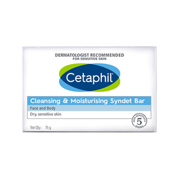 Cetaphil Cleansing & Moisturizing Syndet Soap - Recommended by Dermatologists