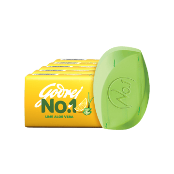 Godrej No.1 Lime & Aloe Vera Bathing Soap - Buy 4 Get 1 Free