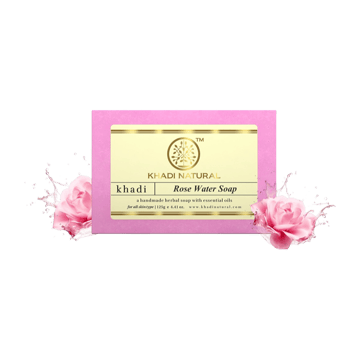 Khadi Natural Rosewater Handmade Soap