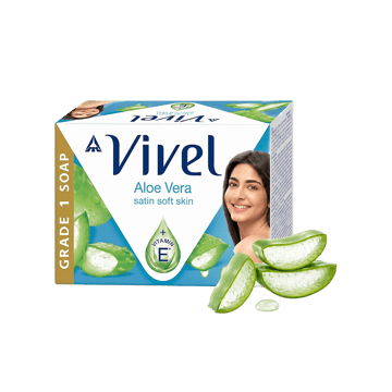 Vivel Aloe Vera Bathing Soap - Pack of 4
