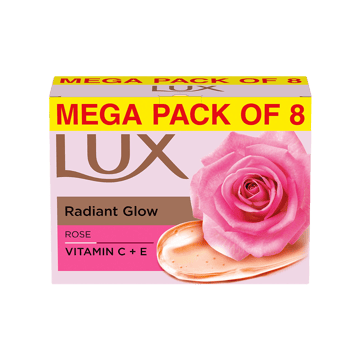 Lux Rose & Vitamin E Beauty Soap 8x150 g