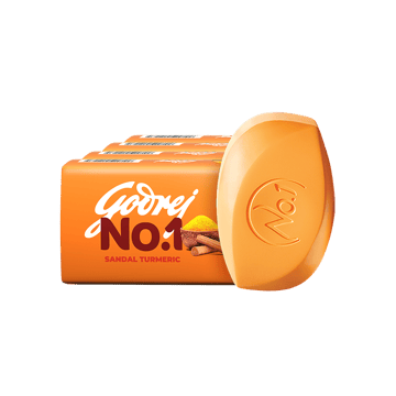Godrej No.1 Sandal & Turmeric Soap 4 x 150 g - Buy 3 Get 1 Free