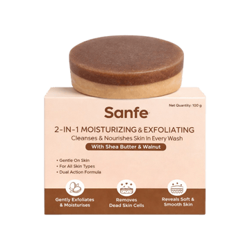 Sanfe 2-In-1 Moisturising & Exfoliating De-Tan Soap
