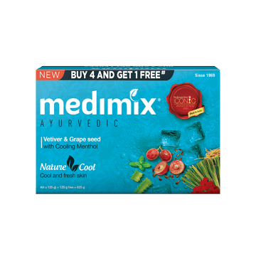 Medimix Ayurvedic Nature Cool Soap - Buy 4 Get 1 Free