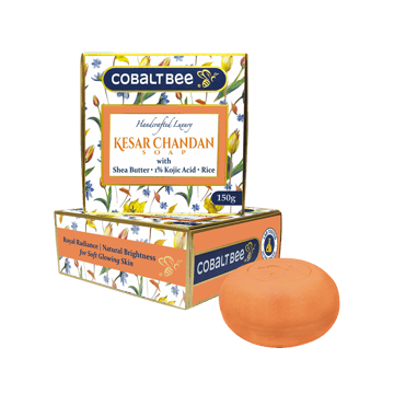 Cobaltbee Kesar Chandan Bathing Soap with Shea Butter