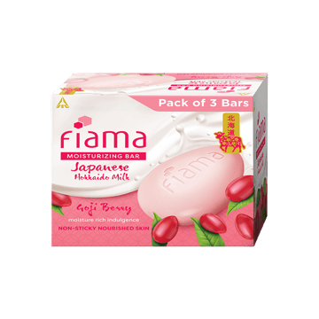 Fiama Japanese Hokkaido Milk & Goji Berry Soap Bars