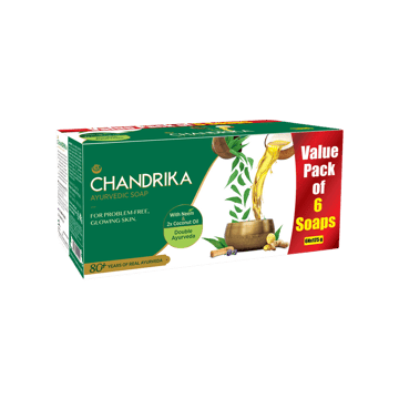 Chandrika Ayurvedic Soap with 2x Coconut Oil