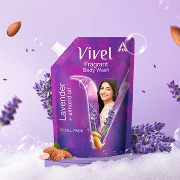 Vivel Fragrant Body Wash (Lavender + Almond Oil)