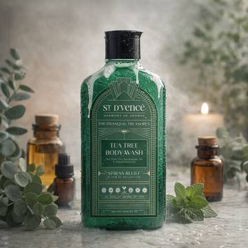 St. D'Vence Tea Tree & Eucalyptus Cooling Body Wash