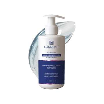 Mannlich 2% Salicylic Acid Acne Free Body Wash, SLS Free