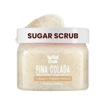 Wild Oak Pina Colada Shea Butter Sugar Body Scrub